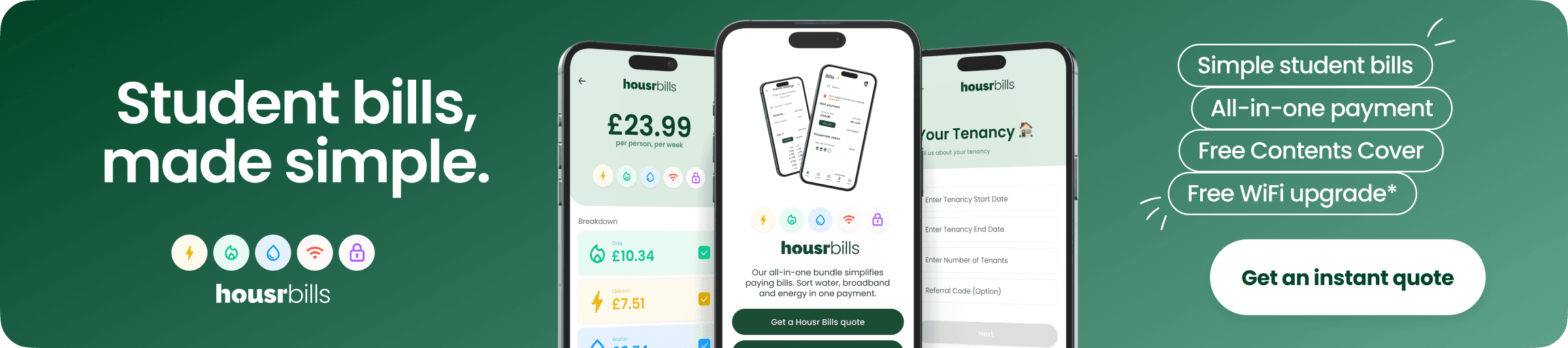 Housr Bills - Student bills, made simple